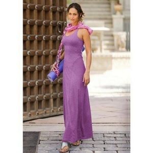 Athleta Twist and Turn maxi dress with built-in bra - small